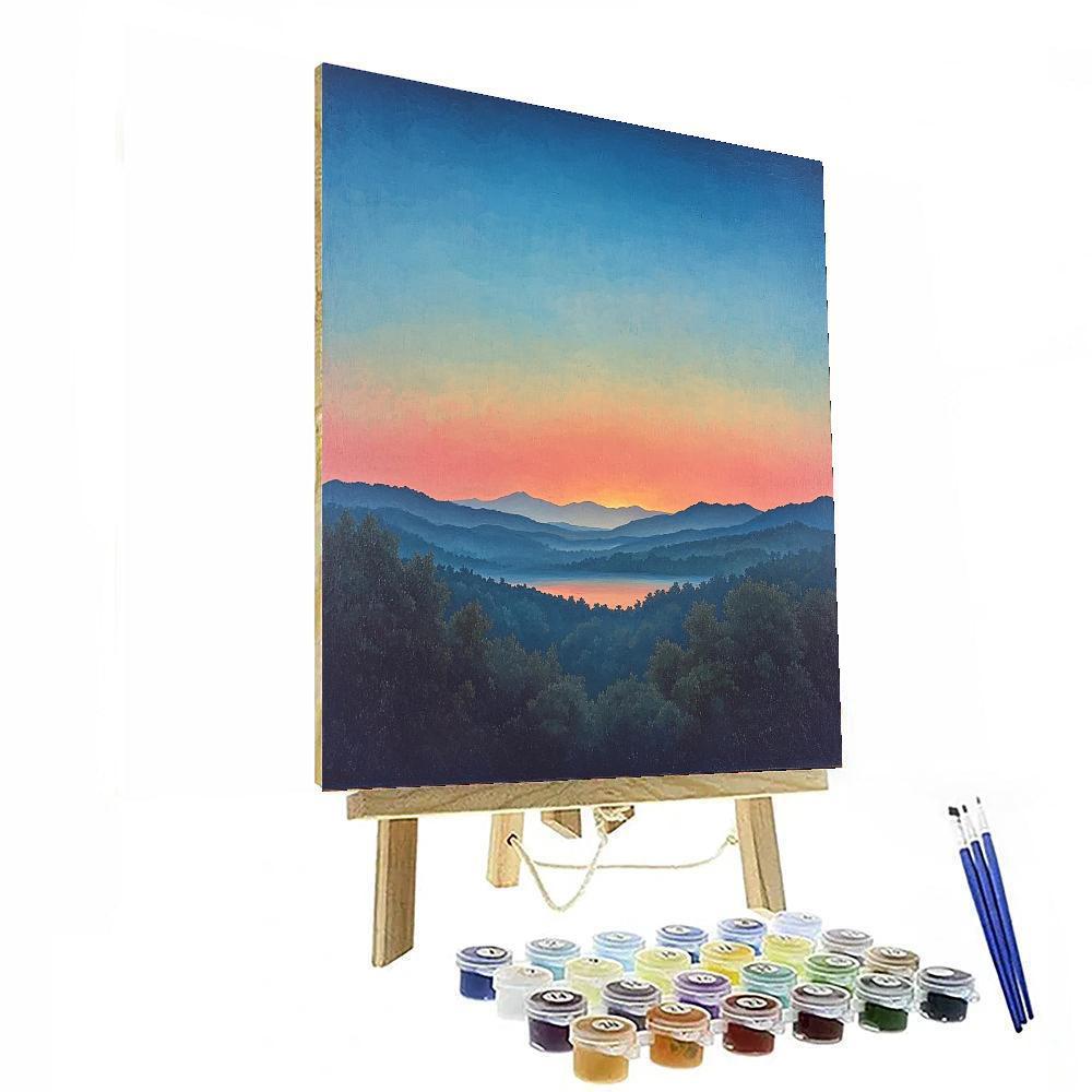 Caravaggio Inspired Luminous Horizons  DIY Paint By Numbers