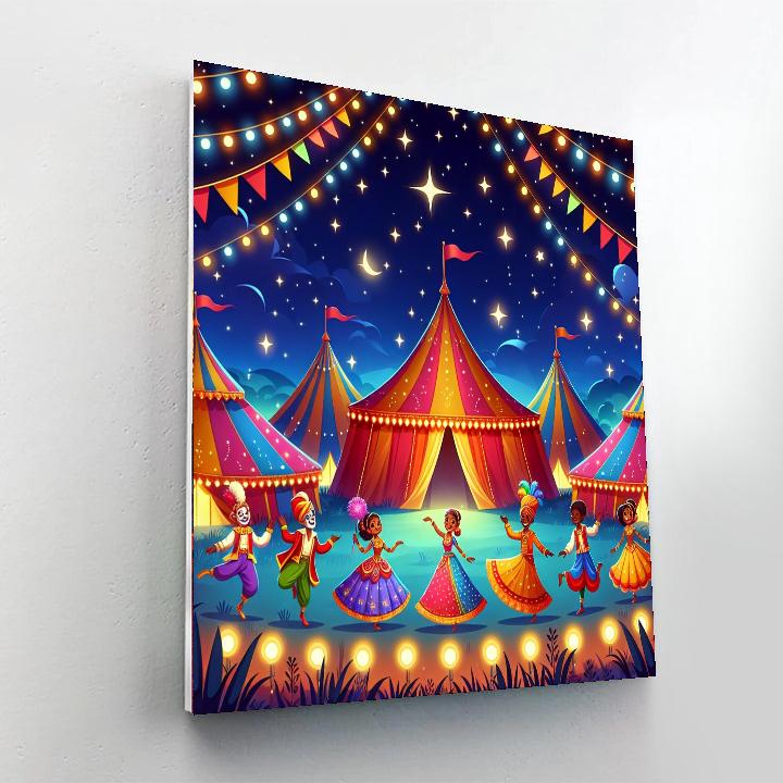 Starry Night Circus Paint By Numbers Art