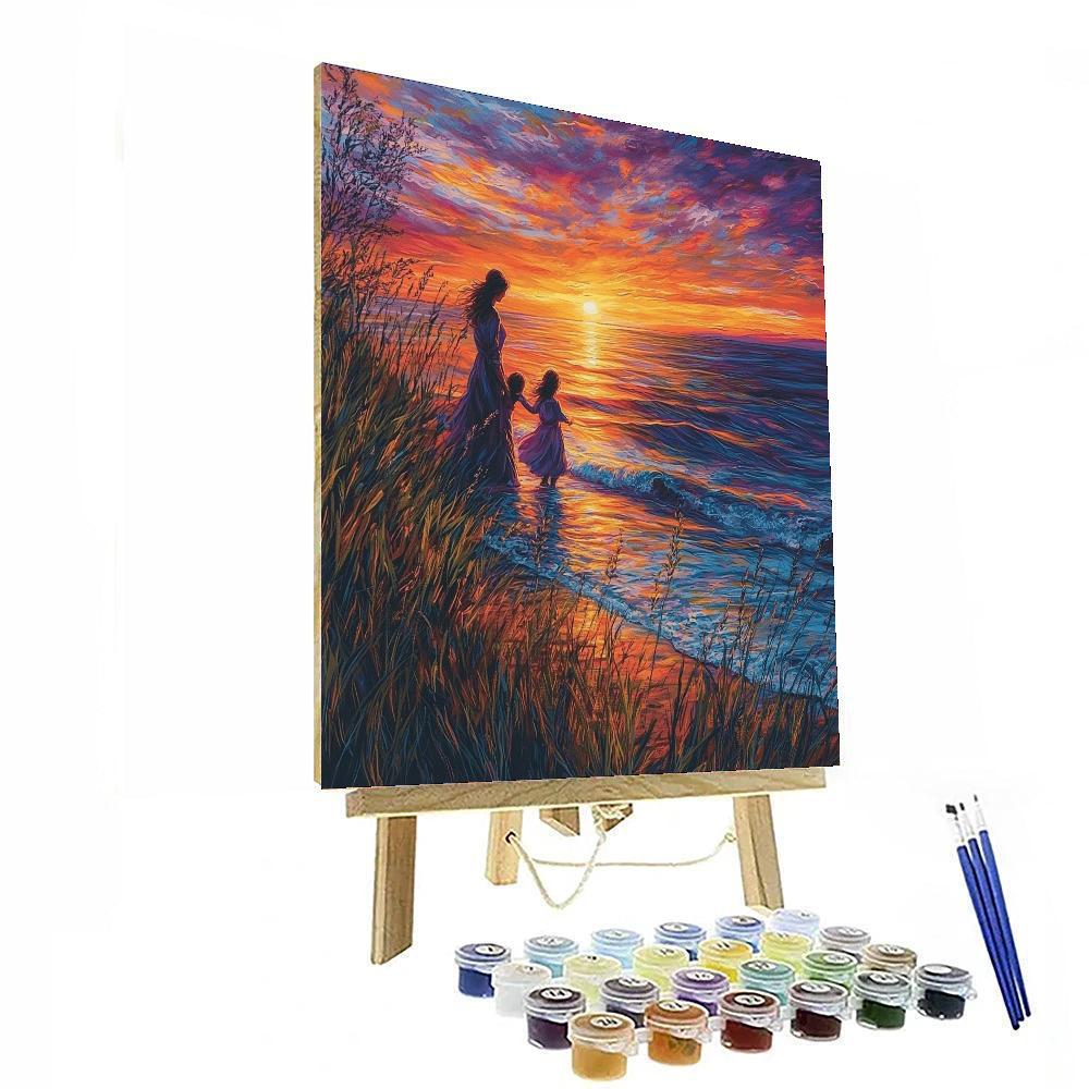 Sunset Memories With Mom Paint By Color