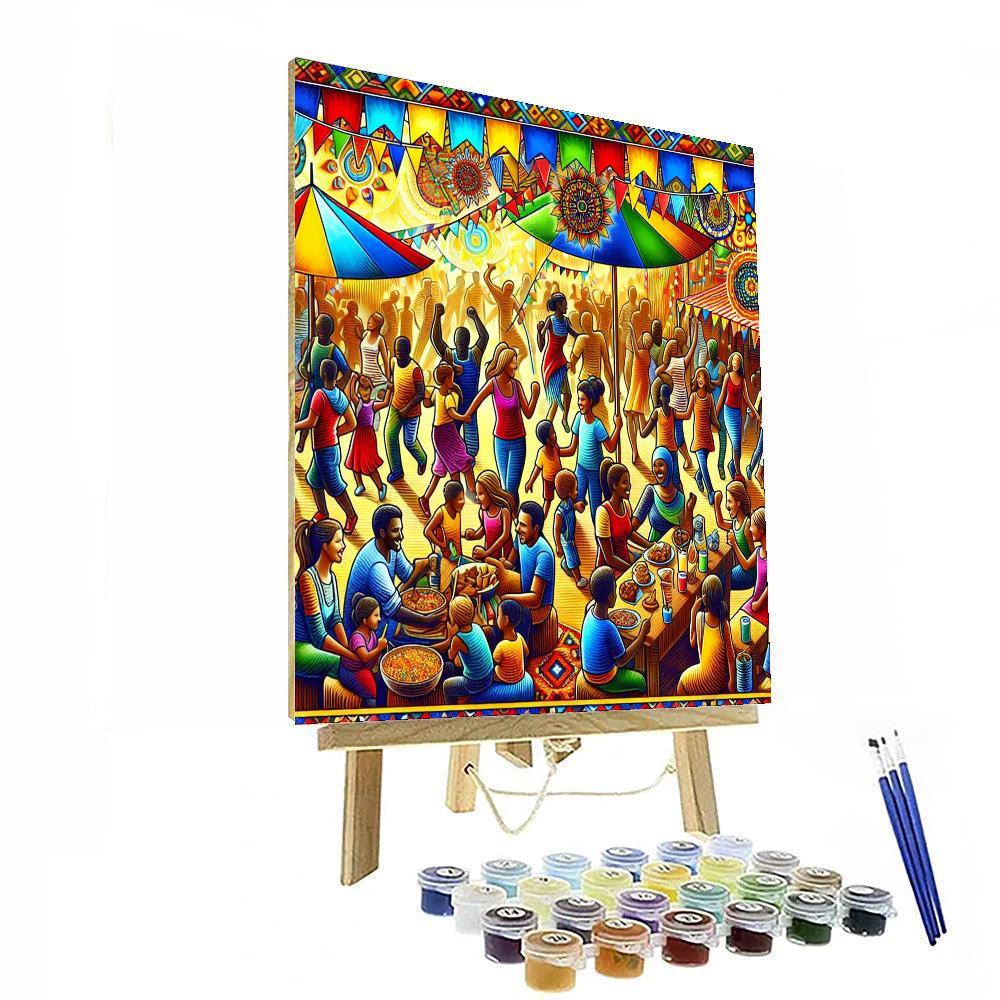 Lively Summer Festival DIY Paint By Numbers