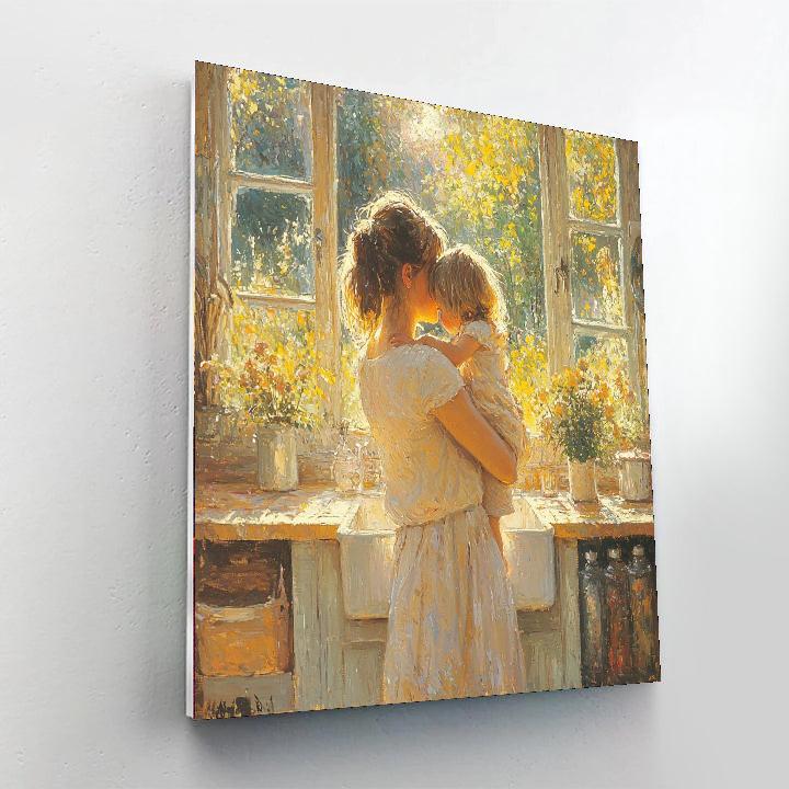 Morning Hugs Painting Number Kit