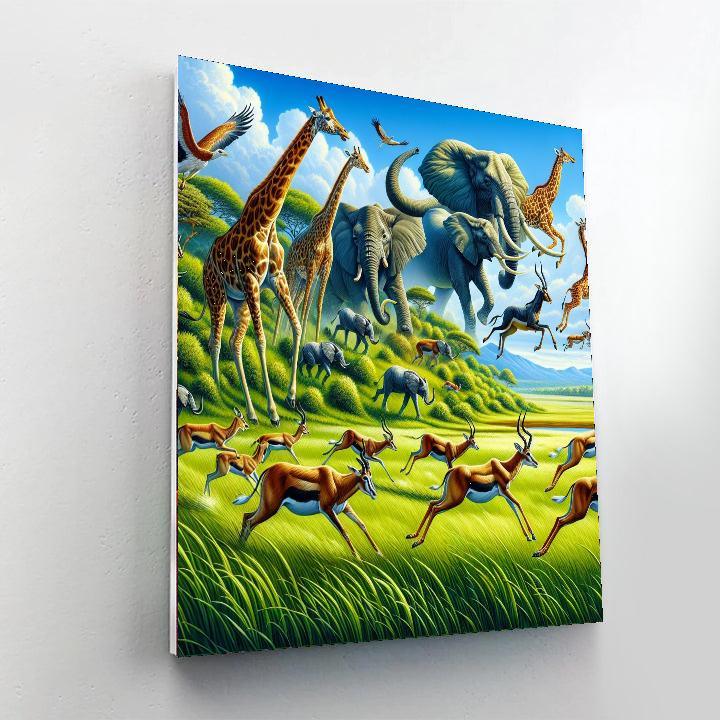 Wildlife Haven Paint By Numbers Art