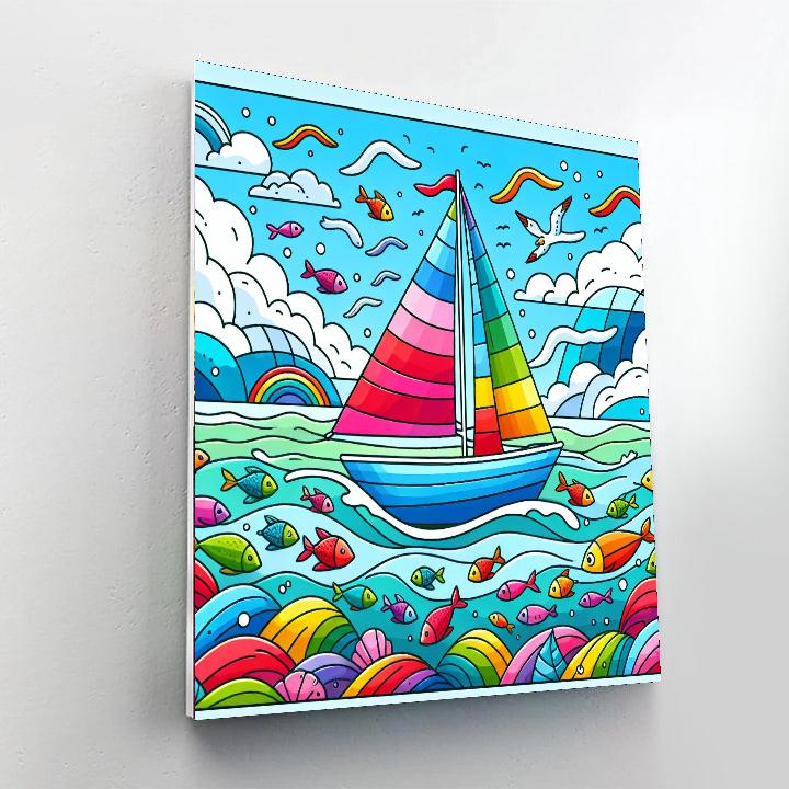 Ocean Journey Painting Number Kit