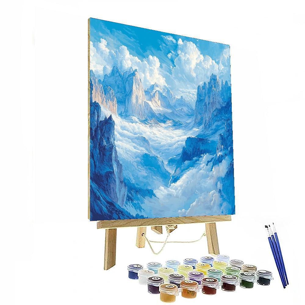 Albert Bierstadt Inspired Sculpting The Sky  Numbered Painting Kits