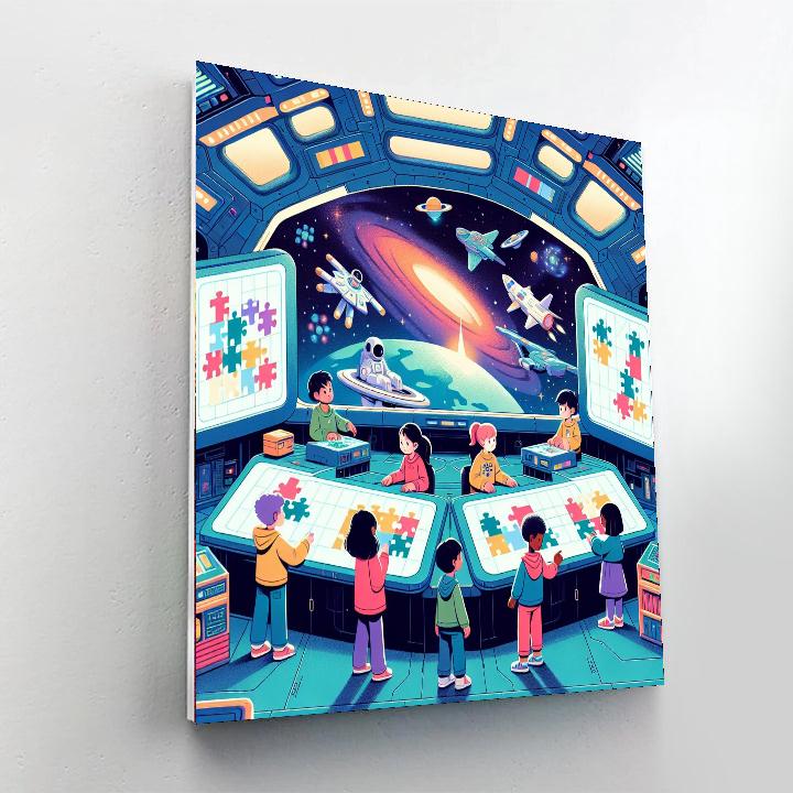 Galactic Puzzle Quest Painting Number Kit