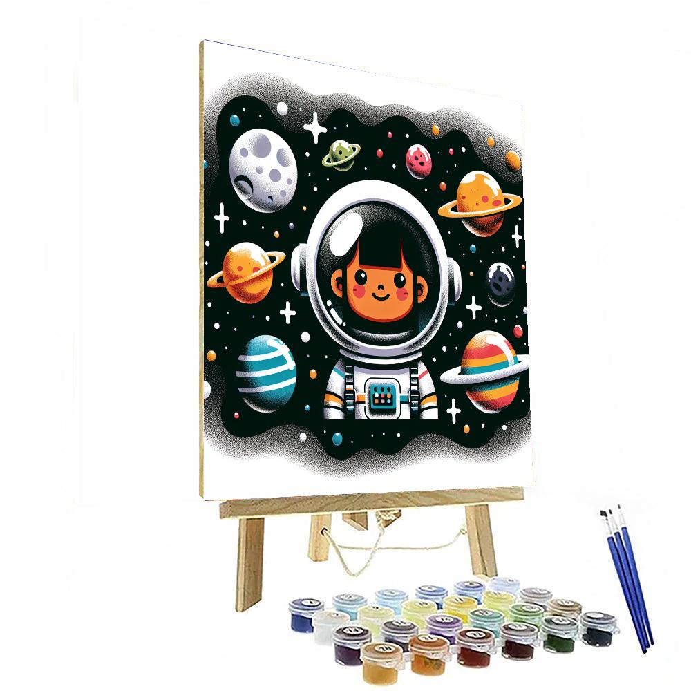 Cosmic Astronaut Adventure Numbered Painting Kits
