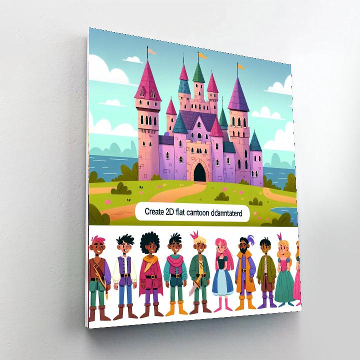 Fantasy Castle Capers DIY Paint By Numbers