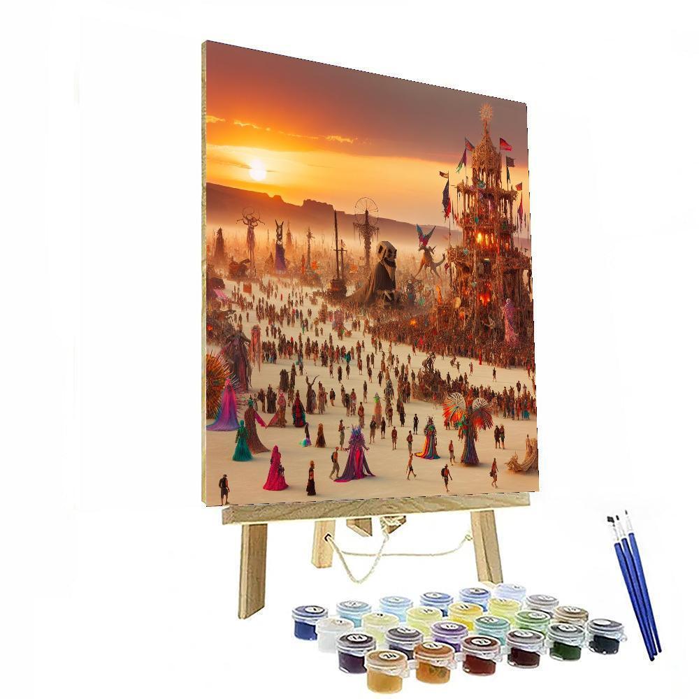 The Burning Man Festival - Usa Paint By Numbers