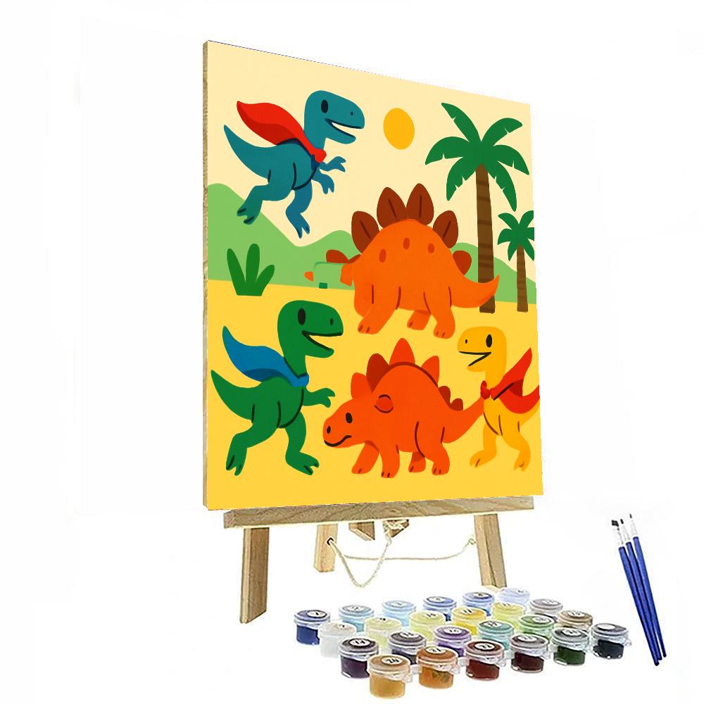 Super Dino Squad Numbered Painting Kits
