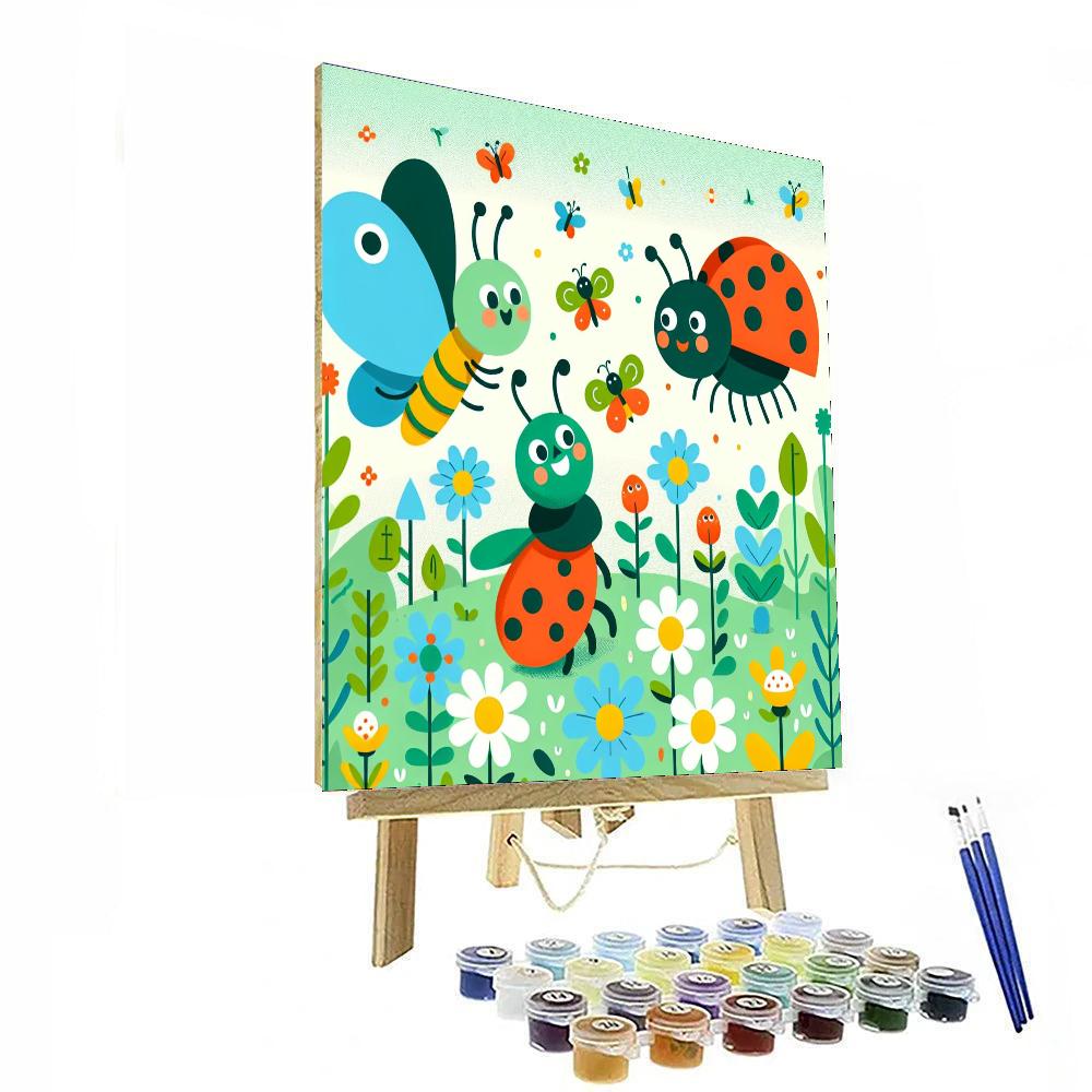 Insects In The Garden Painting Number Kit