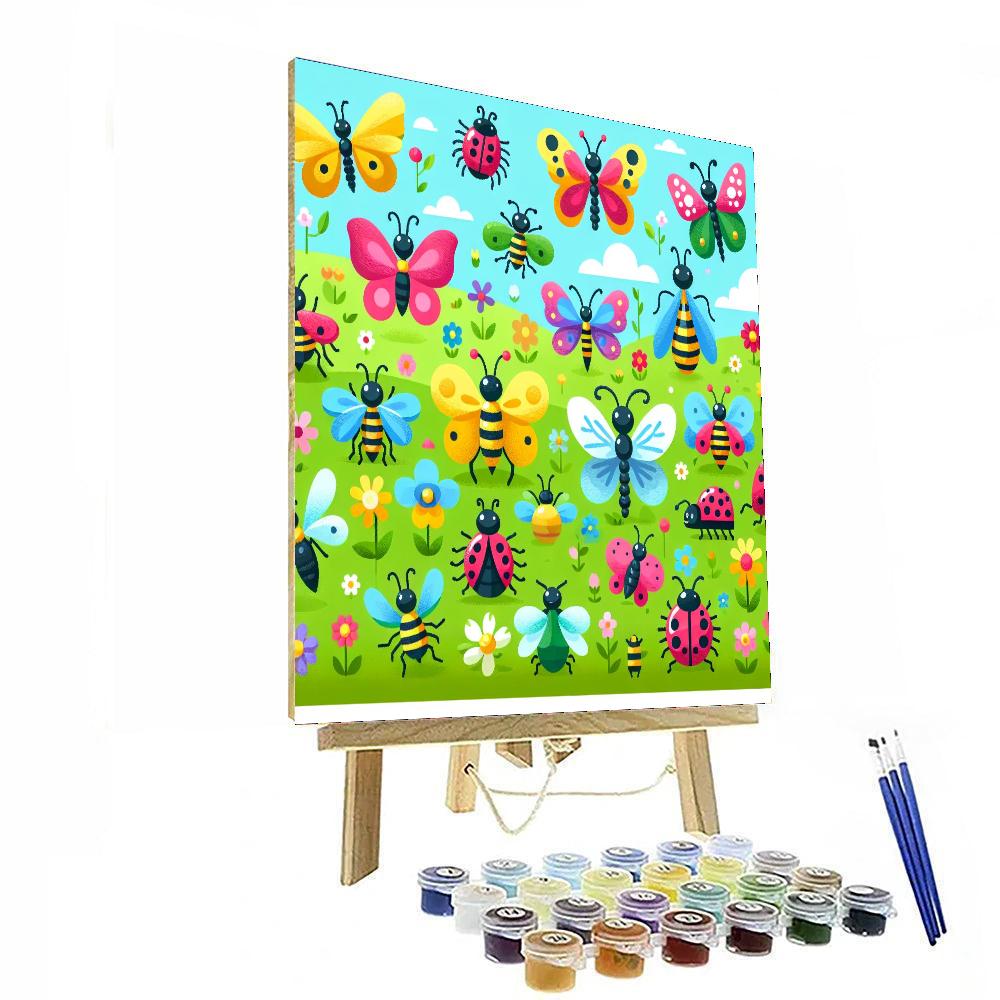 Inventive Insect World Paint By Numbers Art