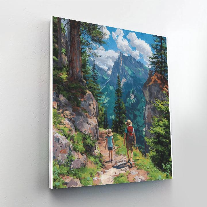 Hiking Adventures With Mom Painting Number Kit