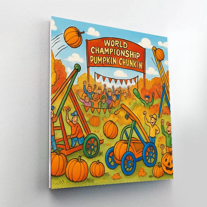 The World Championship Pumpkin Chunkin’ Painting By Numbers Kit