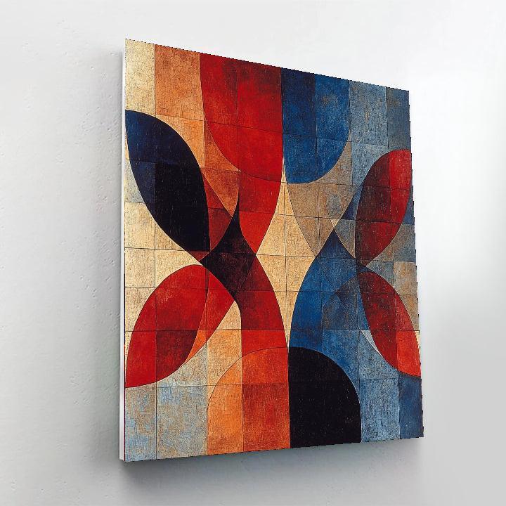 Paul Klee Inspired Harmonious Symphony Of Shapes  DIY Paint By Numbers