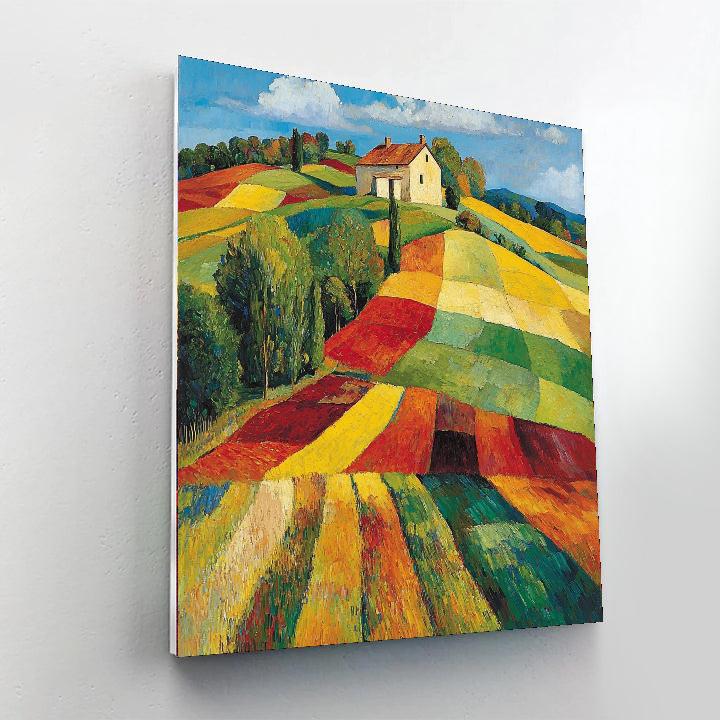 Paul Cézanne Inspired Chromatic Fields  Paint By Numbers Kits