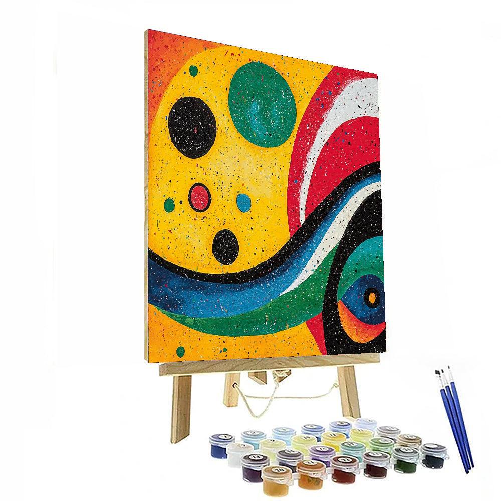 Joan Miró Inspired Creative Essence  Number Painting