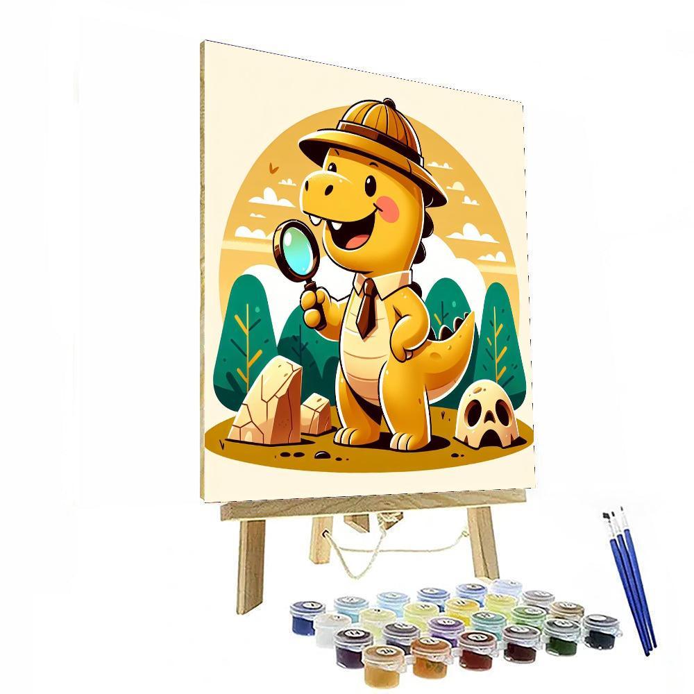 Dinosaur Detective Agency Paint By Color