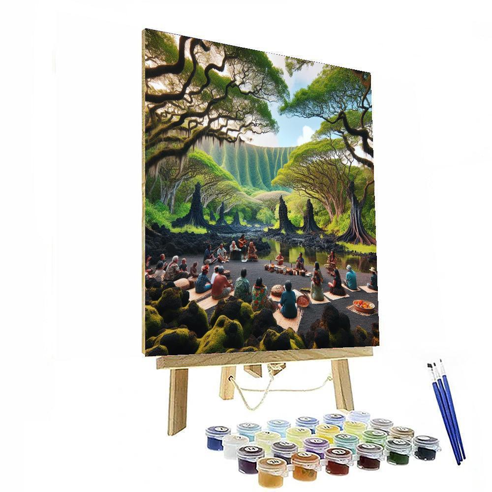 Pahoa Lava Tree State Monument - Usa Number Painting