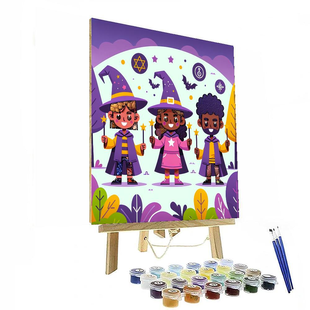 Woodland Wizard School Paint By Number