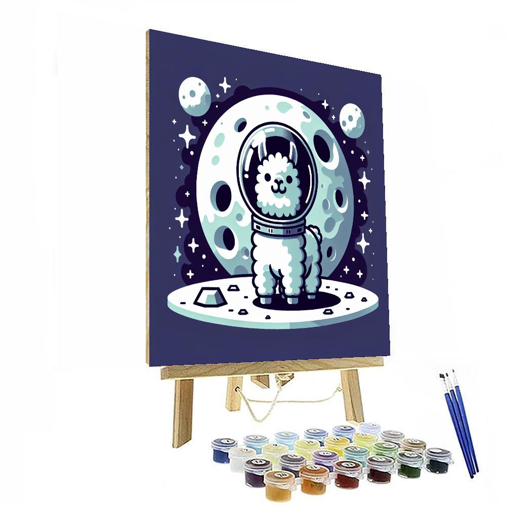 Lunar Llama Exploration Numbered Painting Kits