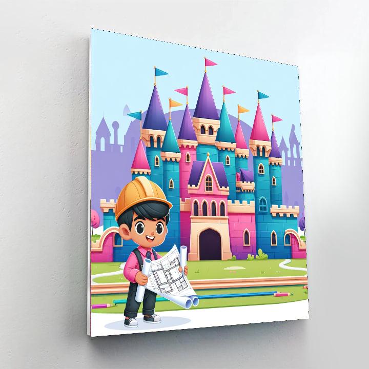 Castle Architect Challenge DIY Paint By Numbers