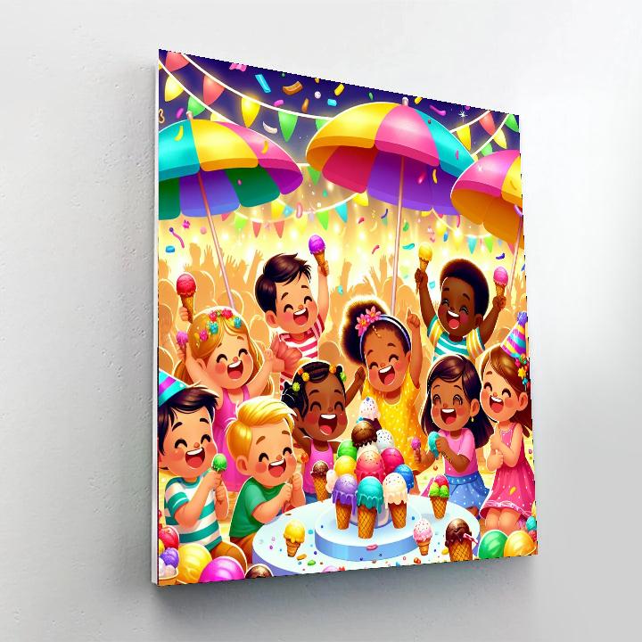 Fantastic Ice Cream Adventure Painting By Numbers Kit