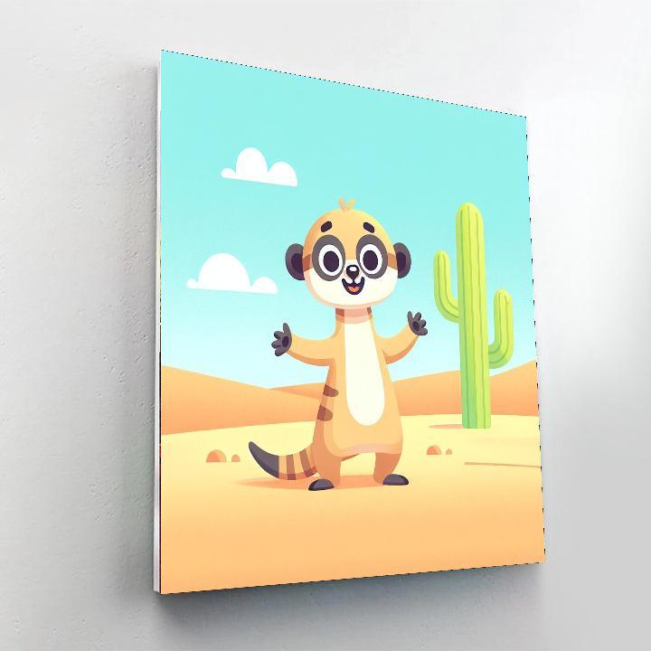 Mirthful Meerkat Painting By Numbers Kit
