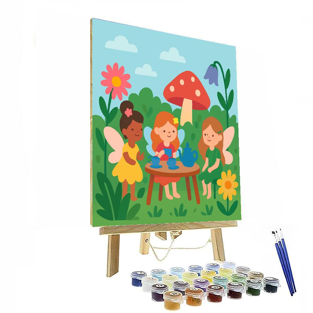 Fantastic Fairy Tea Garden Number Painting