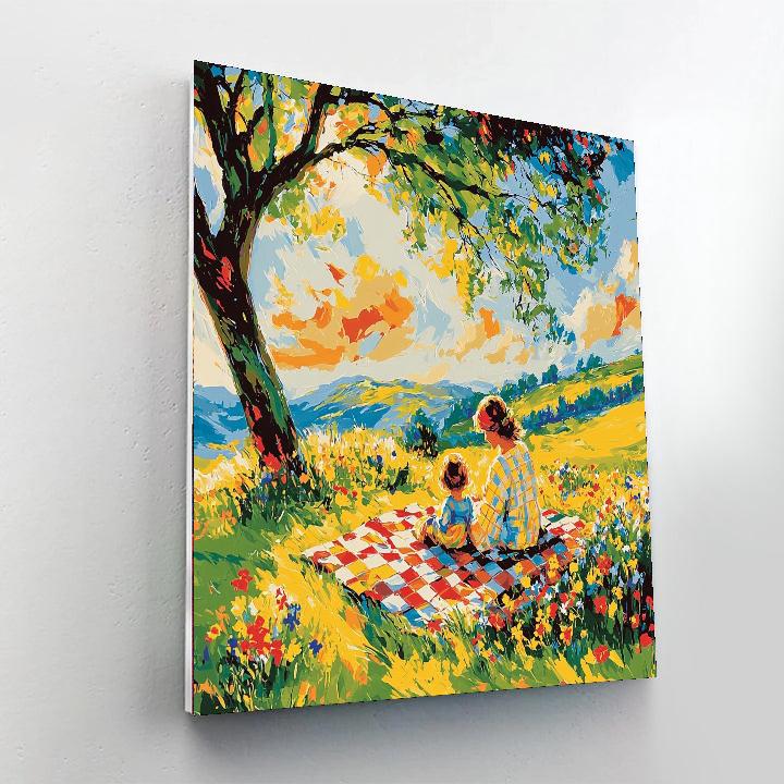 Joy Of Mother's Day Picnic Painting Number Kit