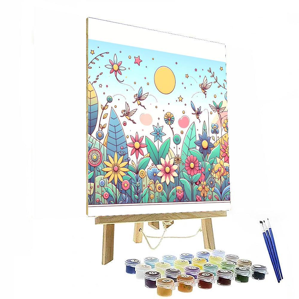 Garden Fairyland Paint By Color