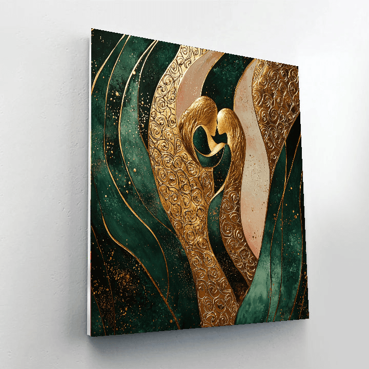 Gustav Klimt Inspired The Kiss Of Colors  Paint By Numbers