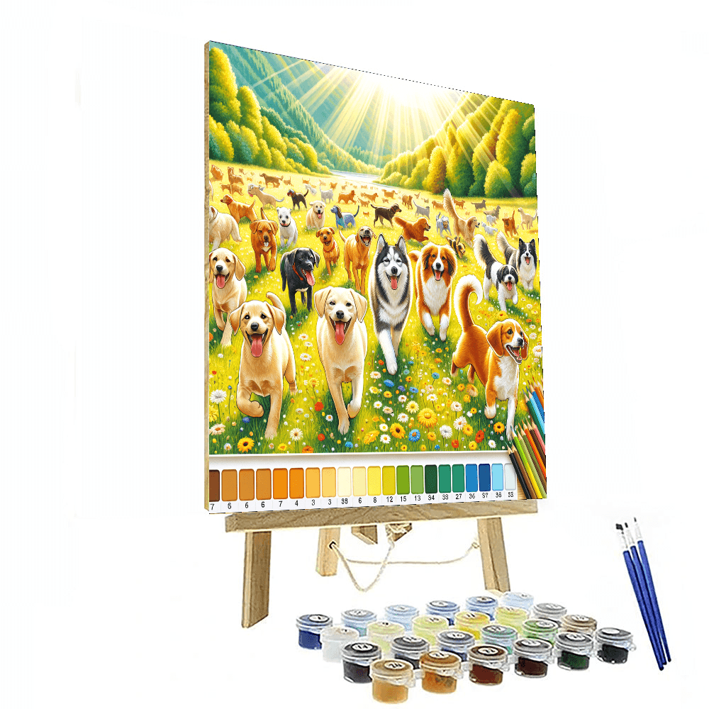 Dog Days Of Joy Paint By Number