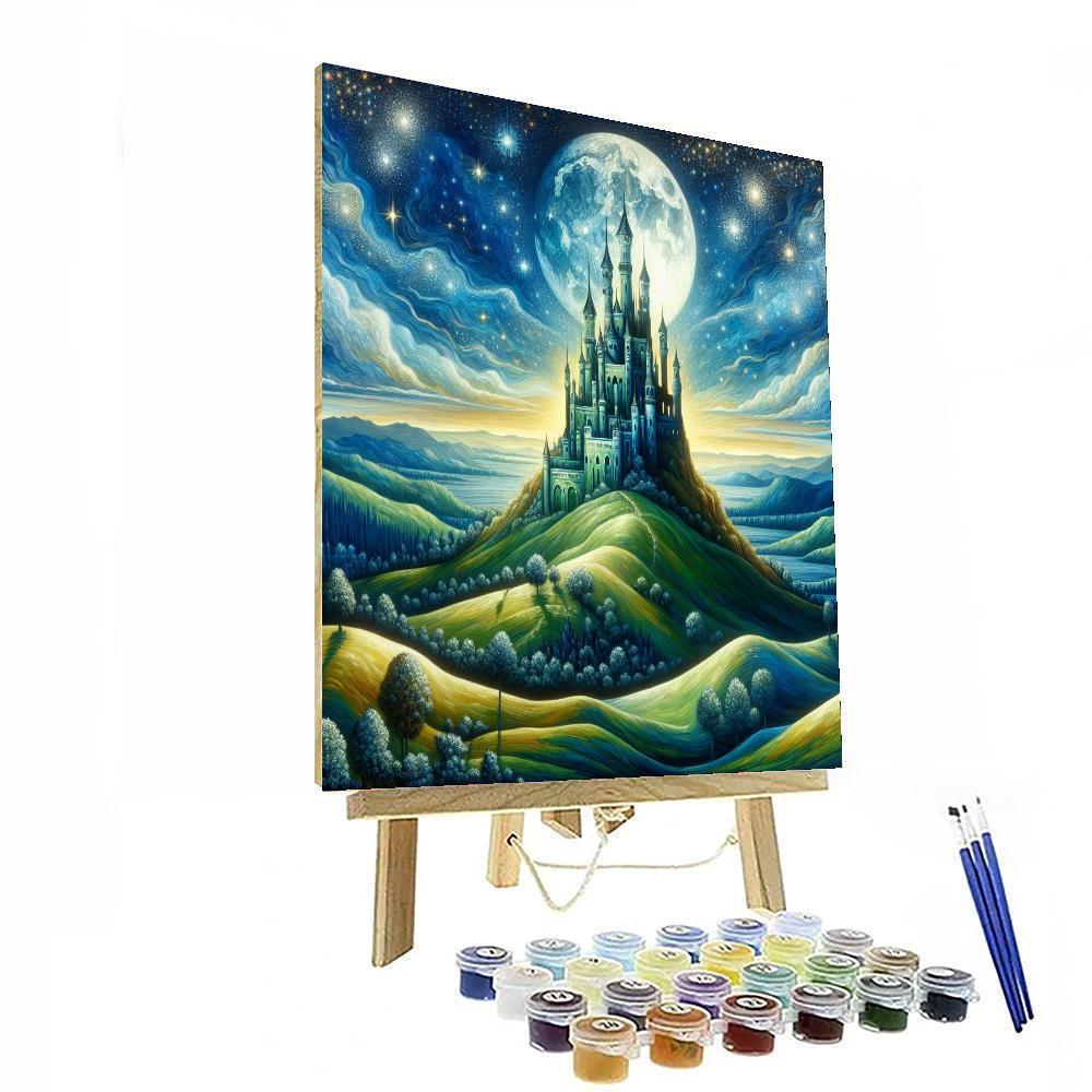 Enchanting Castle Under Stars - DIY Painting By Numbers Kit – Artistry Rack