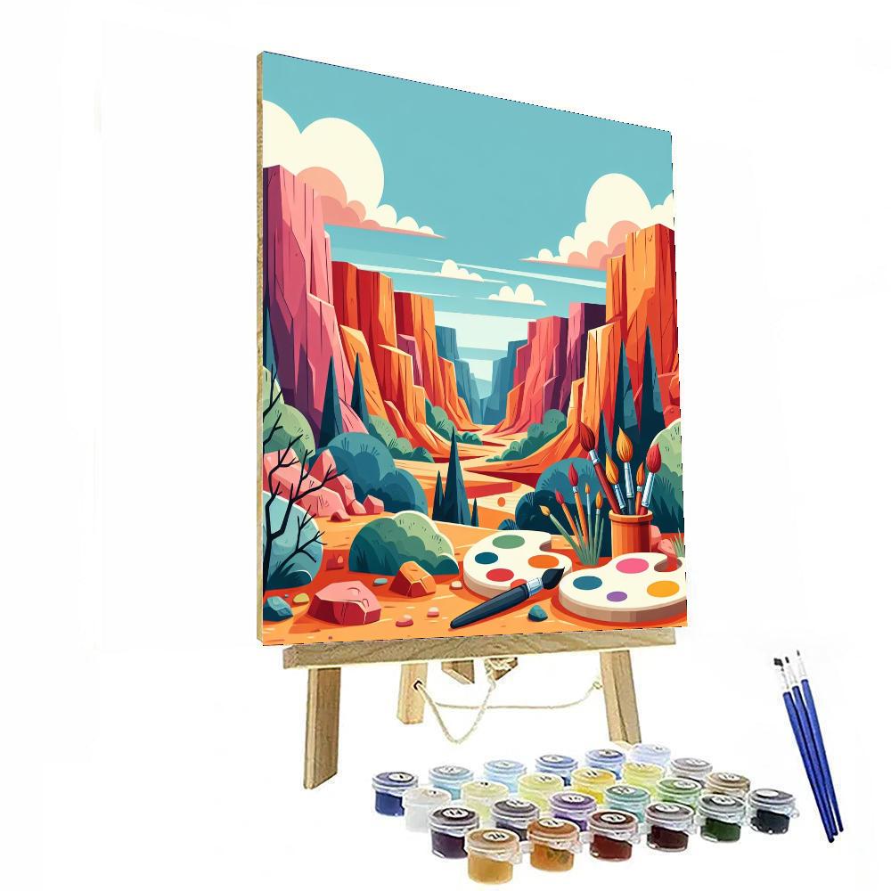 Creative Canyons Paint By Numbers Art