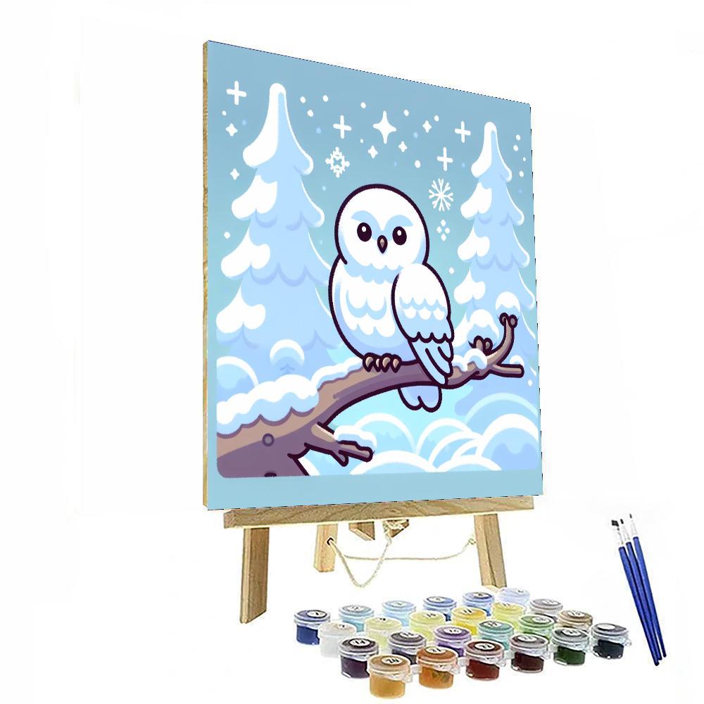 Snowy Owls Numbered Painting Kits