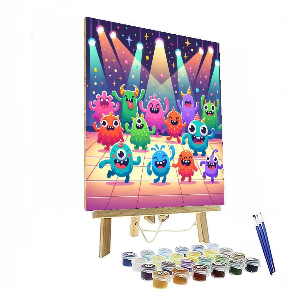 Monster Dance Party Paint By Color
