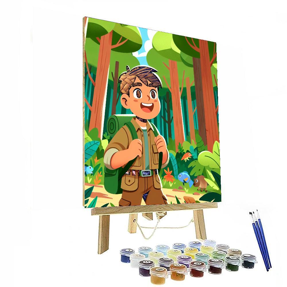 Forest Expedition Adventure Painting Number Kit