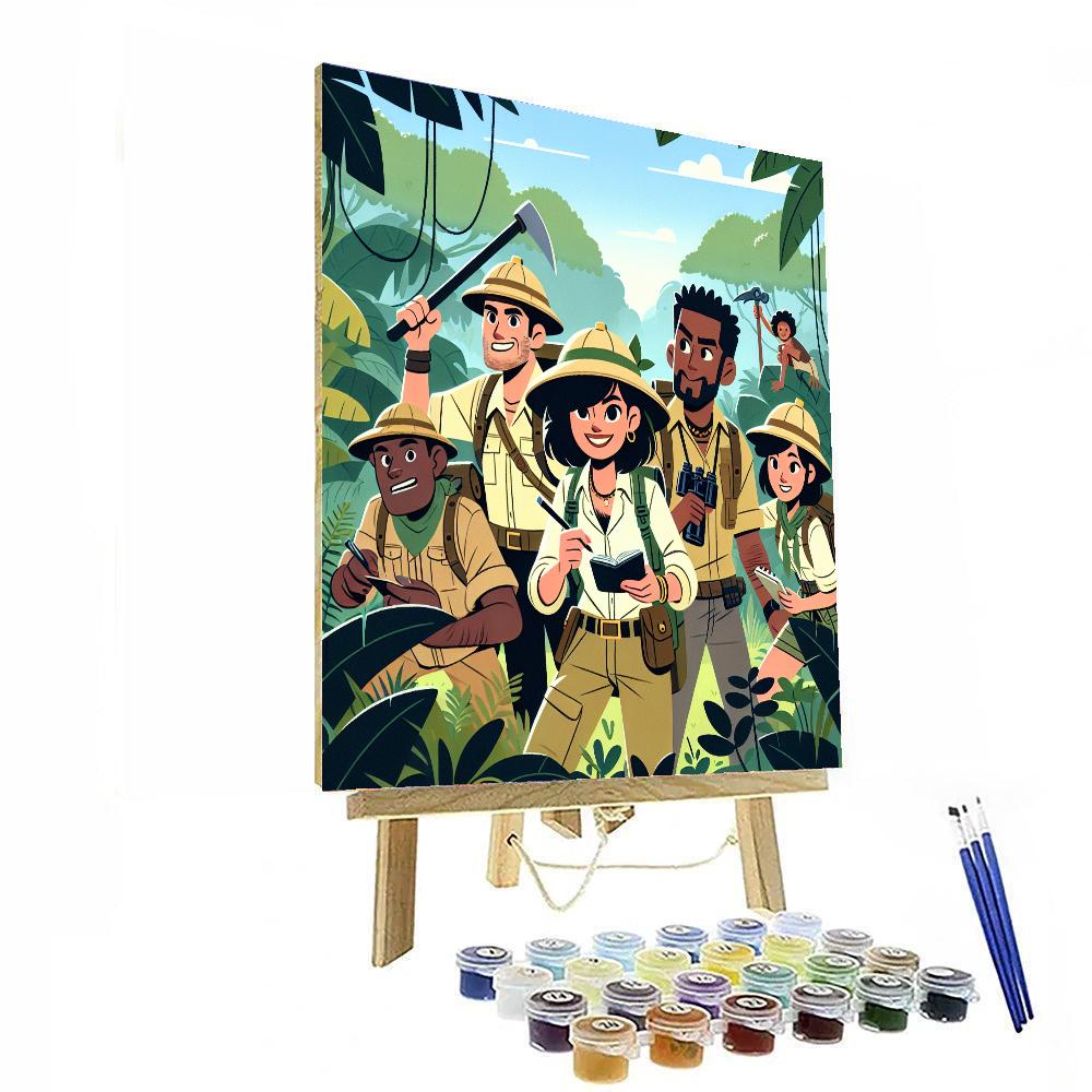 Jungle Explorers' Hidden Valley Number Painting