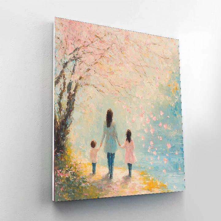 Joyful Morning Stroll Number Painting