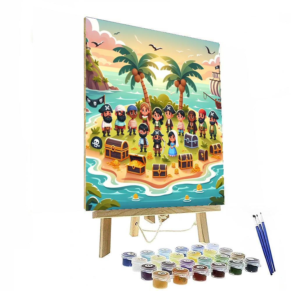 Fairy Tale Pirate Island Paint By Numbers