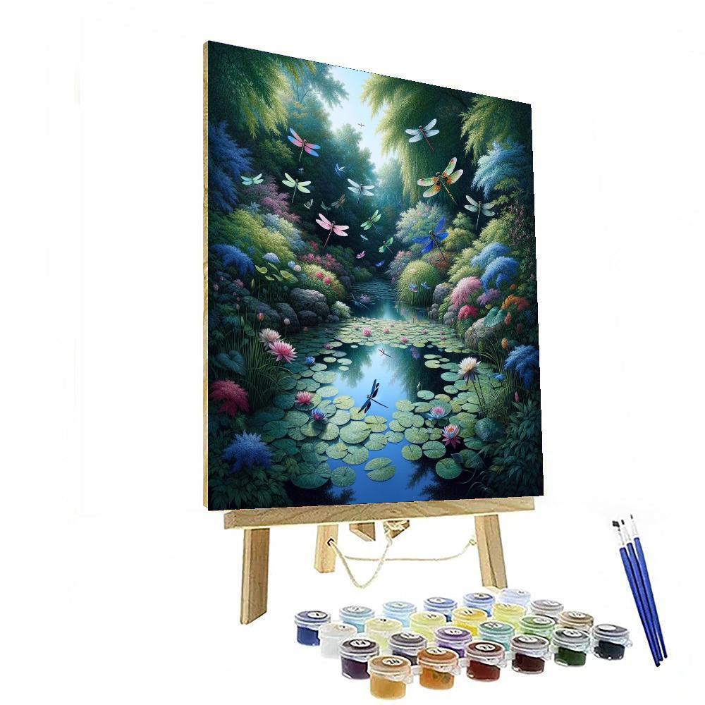 Enchanting Dragonfly Dreams Painting By Numbers Kit