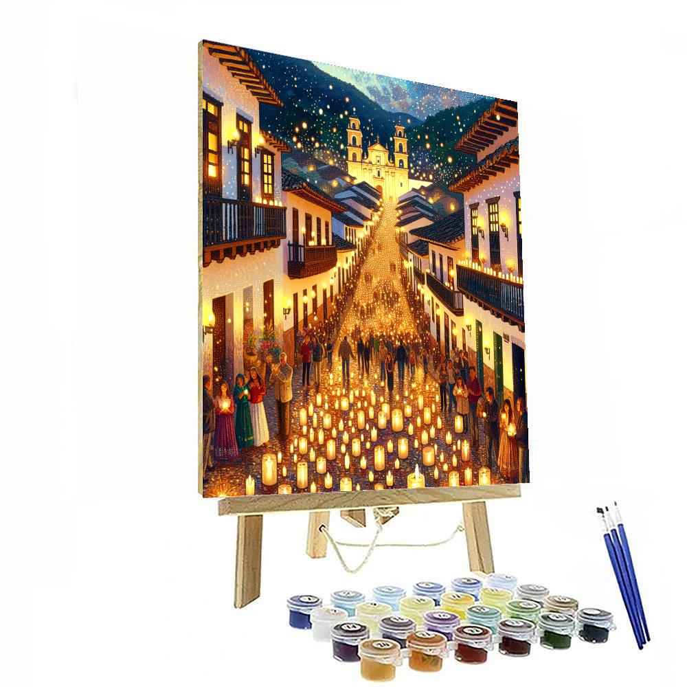 Noche De Las Velas Number Painting