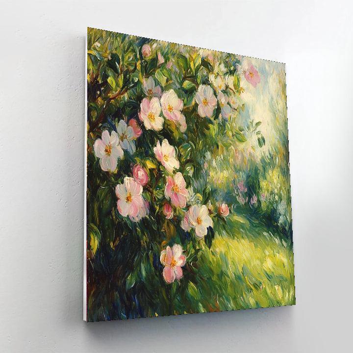 Renoir Inspired Springtime Orchard  DIY Paint By Numbers