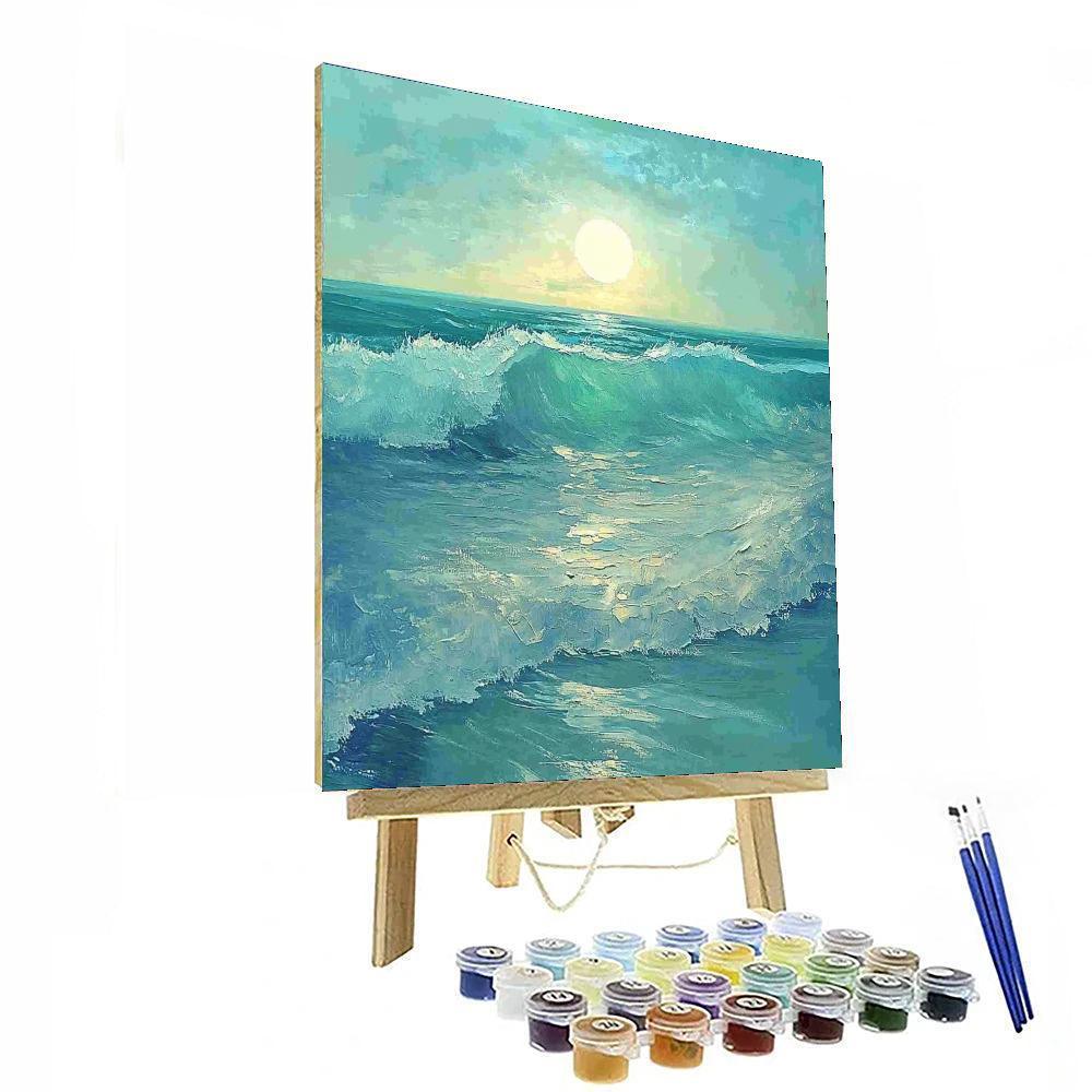 Frida Kahlo Inspired Waves Of Solitude  Paint By Numbers Art