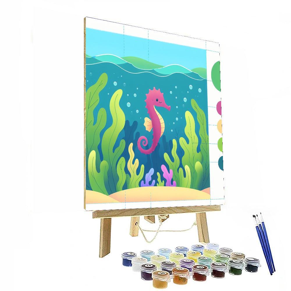 Sassy Seahorse Safari Paint By Color