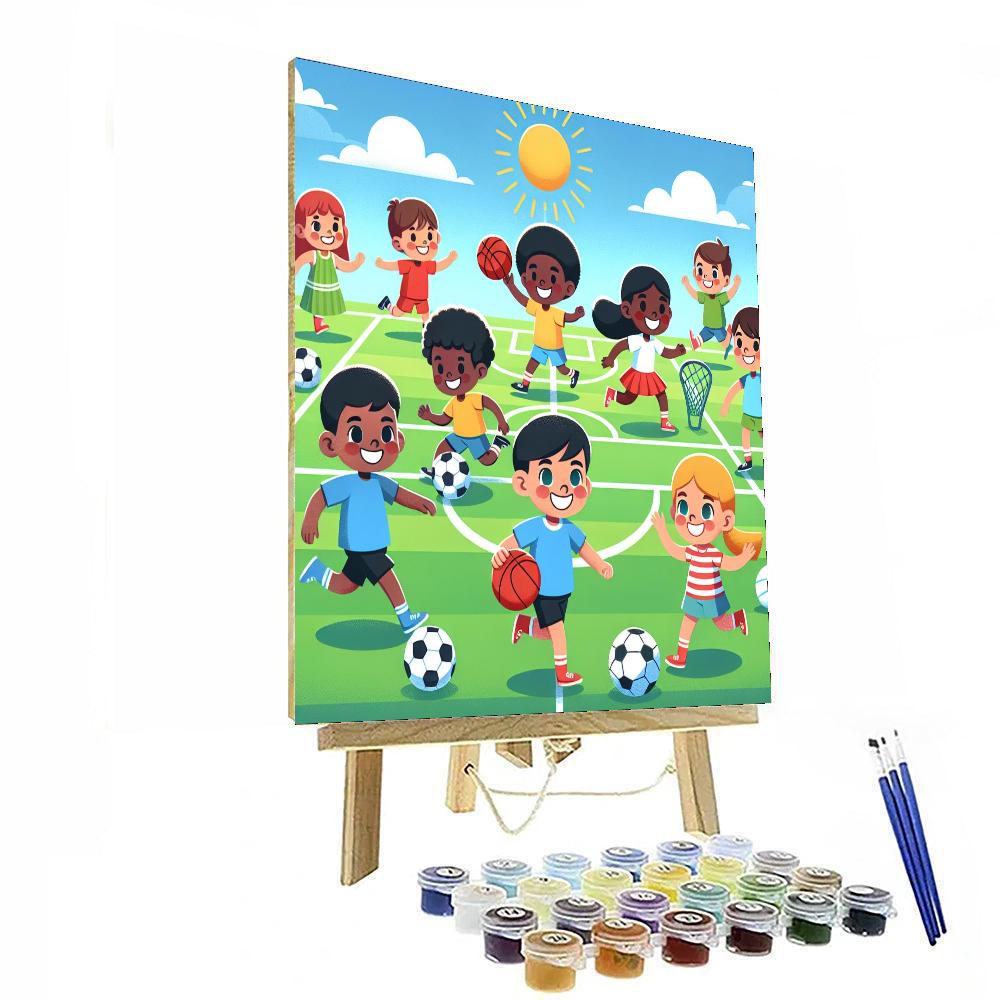 Sports All-star Painting Number Kit