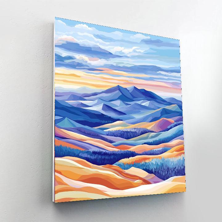 Paul Cézanne Inspired Mountain Mirage  Paint By Numbers Kits