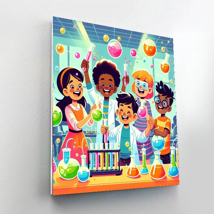 Super Science Fun Painting Number Kit