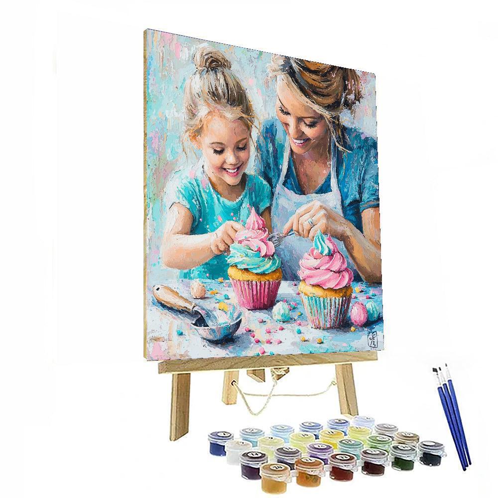 Cupcakes And Kisses Numbered Painting Kits