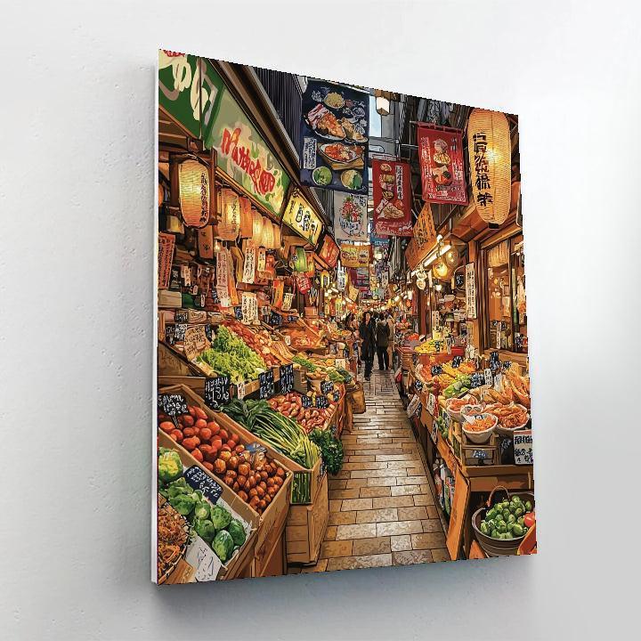 Nishiki Market - Kyoto Paint By Number